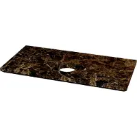 Balmani Facetta enkel tablet Dark Emperador Marmer 42 x 21 cm