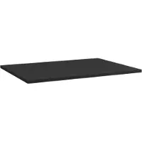 Storke Panton enkele tablet mat zwarte gepoedercoate mdf 75 x 52 cm