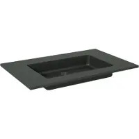 Storke Scuro enkele wastafel mat kwarts 85 x 52 cm