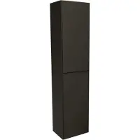 Storke Edge zwevende badkamerkast Mat Zwart 40 x 30 x 170 cm