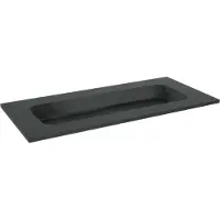 Balmani Tablo Arcato enkele wastafel voor 2 kraangaten verzoete graniet 120 x 55 cm
