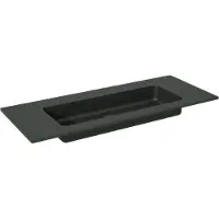 Storke Scuro enkele wastafel mat kwarts 100 x 40 cm