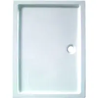 Linie Mango douchebak 100 x 80 cm acryl glanzend wit