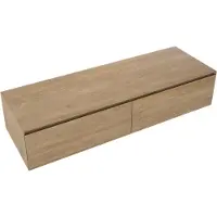 Balmani Mitra Elements zwevende wastafelonderkast 150 x 50 cm natuur eik 2 lades