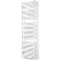 VIPERA Alegria dubbele handdoekradiator 50 x 180 cm centrale verwarming Glanzend Wit zij- en middenaansluiting 1.688W