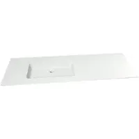 Storke Mata asymmetrisch linkse wastafel matte solid surface 150 x 52 cm