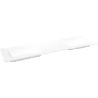 Storke Mata dubbele wastafel matte solid surface 165 x 52 cm