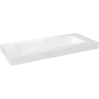 Storke Mata High enkele wastafel matte Solid Surface 120 x 52 cm