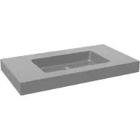 Storke Scuro High enkele wastafel mat kwarts 95 x 52 cm