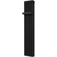 VIPERA Corrason dubbele badkamerradiator 40 x 180 cm centrale verwarming mat zwart zij- en middenaansluiting 1994W