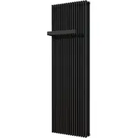 VIPERA Corrason dubbele badkamerradiator 60 x 180 cm centrale verwarming mat zwart zij- en middenaansluiting 3.081W