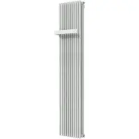 VIPERA Corrason dubbele badkamerradiator 40 x 180 cm centrale verwarming mat wit zij- en middenaansluiting 1994W