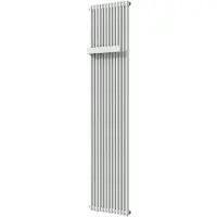 VIPERA Corrason enkele badkamerradiator 40 x 180 cm centrale verwarming mat wit zijaansluiting 1.212W
