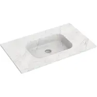 Balmani Tablo Arcato enkele wastafel Carrara marmer 90 x 55 cm