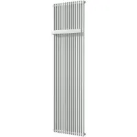 VIPERA Corrason enkele badkamerradiator 50 x 180 cm centrale verwarming mat wit zijaansluiting 1.617W