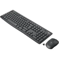 Logitech MK295 Silent Draadloze Toetsenbord en Muis Zwart QWERTY