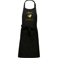 Kariban Naam cadeau - Mandy - Hart van Goud - Keukenschort -zwart - cadeau Moederdag - trouwdag - verjaardag - jubileum