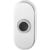 GPF bouwbeslag Deurbel - RVS gepolijst - RVS - GPF - Deur bel GPF9826.44 ovaal 70x32x10 mm RVS gepolijst