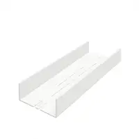 Schulte doucheplanchet -gemakkelijk te lijmen doucherek - eenvoudig zonder te boren - 28x9.5x3.5 cm - wit - badkamerschapje D1851 70