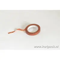 Kortpack - Strapping Tape - 25mm x 66mtr - 36 rollen per verpakking - Polypropyleen - Oranje kleur - (021.0224)