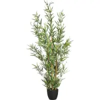 Atmosphera Kunstplant bamboe met pot - H120 cm - Plant