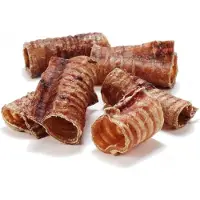 Topmast Luchtpijpen Hond- 8-10 cm - Petsnack - 3 zakken x 1 Kilo - 100% Rund - Hondensnack - Kauwnack - Bulkvoordeel
