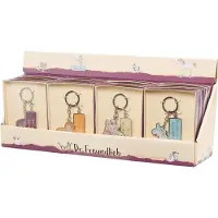 Goebel - Barbara Freundlieb | Display Sleutelhangers Assorti | 4 soorten - 24 stuks