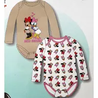 Disney Baby Minnie Mouse en Katrien Duck Rompers - Maat 62/68 - 2 stuks