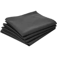 Atmosphera Katoenen servetten Donker Grijs - 4 stuks - Stoffen servetten - 40 x 40 cm