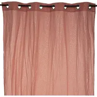 Atmosphera Berlingot Gordijn 140x250cm - Kant en klaar met ringen - Terra met Goud