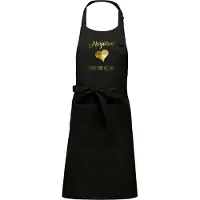 Kariban Naam cadeau - Marjolein - Hart van Goud - Keukenschort -zwart - cadeau Moederdag - trouwdag - verjaardag - jubileum