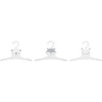 Atmosphera Kids Kinderhanger dieren - Kledinghanger - Wit - 3 stuks - Hout