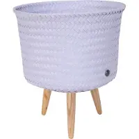 Handed By Plantenstandaard - Bloempot op poten - SET van 2! - - Mid - pastelpaars - pastel purple