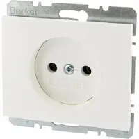 Berker K1 Inbouw wandcontactdoos (wcd) 1-voudig polar wit