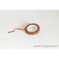 Kortpack - Strapping Tape - 12mm x 66mtr - 72 Rollen per verpakking - Oranje kleur - Polypropyleen - (021.0222)
