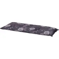Madison tuinbankkussen Denim flower 120x48 cm - grijs