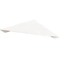 Schulte doucheplanchet - gemakkelijk te lijmen doucherek - eenvoudig zonder te boren - 23x23x3.5 cm - kleur wit - hangend badkamerschapje D1854 70