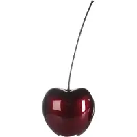 Gilde Sculptuur - Beeld - "Celebration" Kers - Rood - Decoratief Figuur - Fruit - Diameter 17 cm - H 42 cm