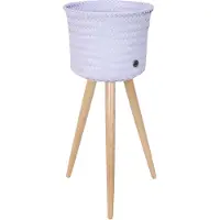 Handed By Plantenstandaard - Bloempot op poten - SET van 2! - -- Up High - pastelpaars - pastel purple
