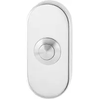 GPF Deurbel - RVS gepolijst - RVS - - VoorGPF9827.44 ovaal 70x32x10 mm RVS gepolijst