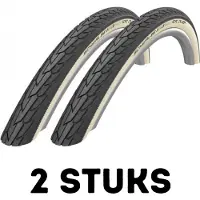 Schwalbe Fietsband - Buitenband - Set van 2 - Road Cruiser 28 x 1.40 (37-622) zwart/wit