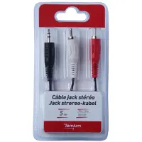Temium CABLE JACK 3,5MM/2 RCA 5M