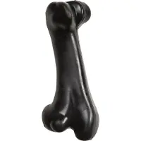 Flamingo Hondenspeelgoed Rubber Gladiator Been - Zwart - 15 x 6.5 x 5 cm