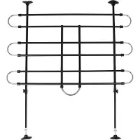 Flamingo Autoveiligheidsrek "Tara" – Verstelbaar 100-160 cm Breed x 75-130 cm Hoog – Zwart – Veilig Reizen met Honden
