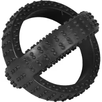 Flamingo Hs Rubber Gladiator Cross Ball Zwart 14cm