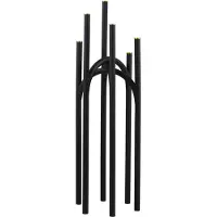 AYTM Angui kandelaar 92 cm Zwart-goud