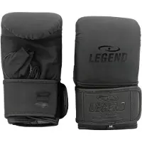 Legend Sports Bokszak Zwart Bisonyl/Bokszakhandschoenen Leer Set diverse maten