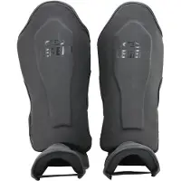 Legend Sports Scheenbeschermers kickboksen leer PRO Mat Zwart