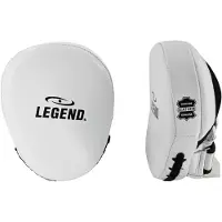 Legend Sports Power Impact Stootkussens Wit/Zwart Leer - Hoogste kwaliteit - Gemaakt van runderleder