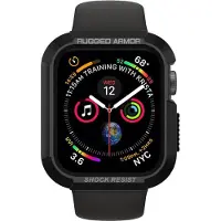 Spigen Rugged Armor - Apple Watch 45MM / 44MM Hoesje - Full Protect - Zwart